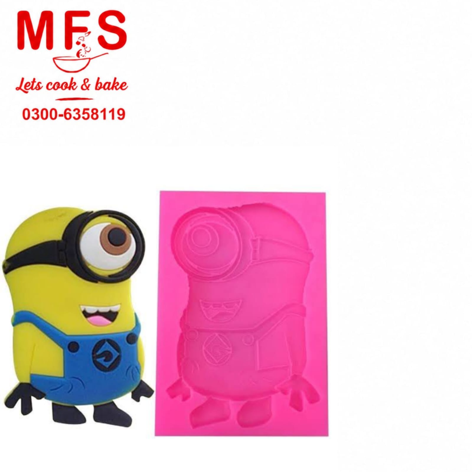 Minion Cartoon Silicone Fondant And Chocolate Mold