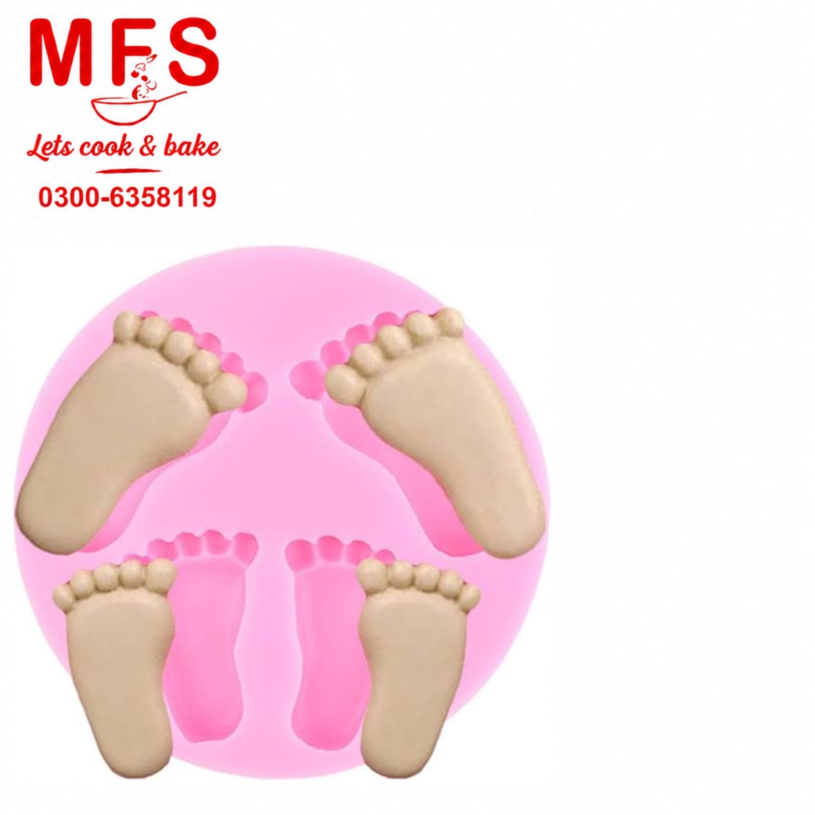 Silicone Mold of Little Feet
