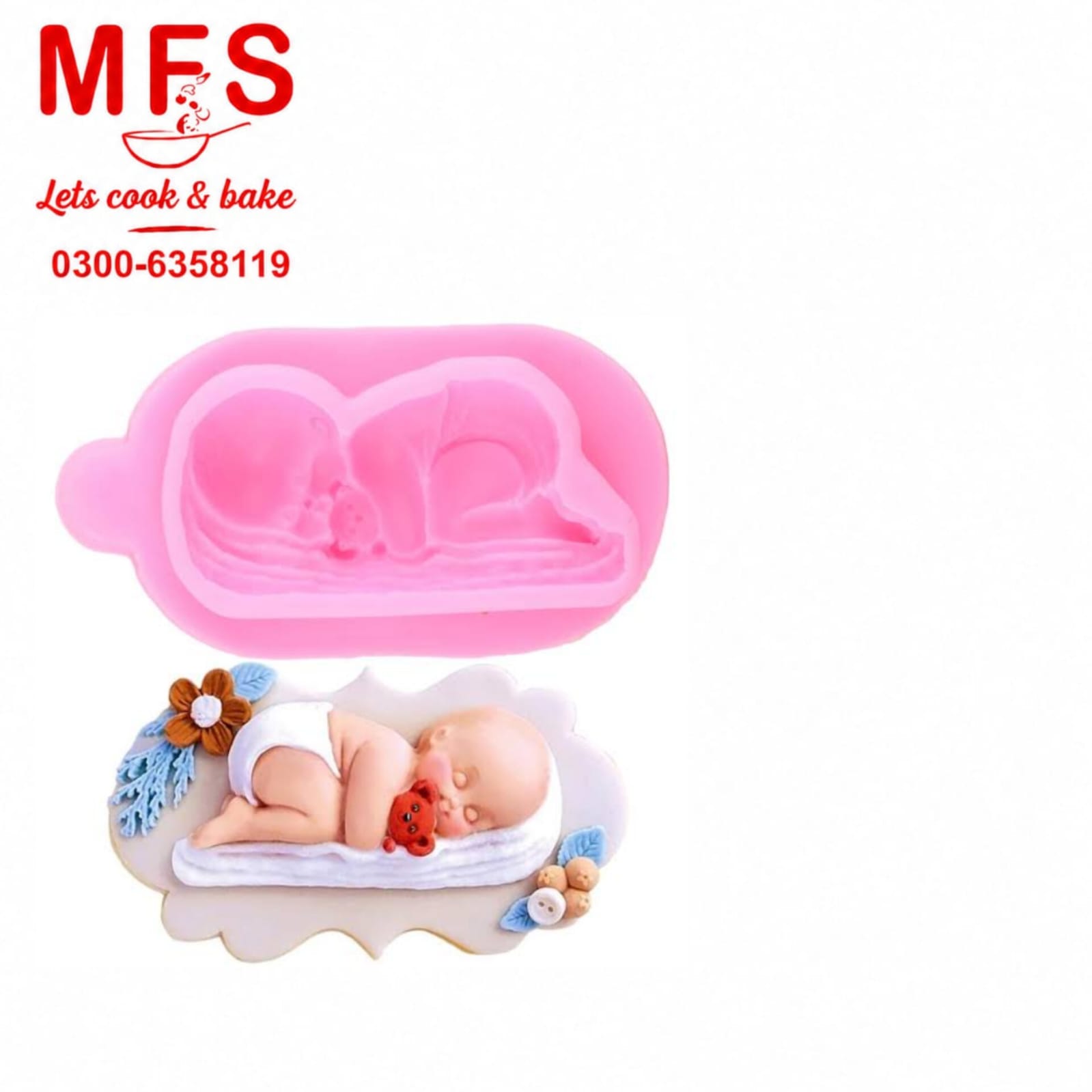 Silicon sleeping Baby Mold