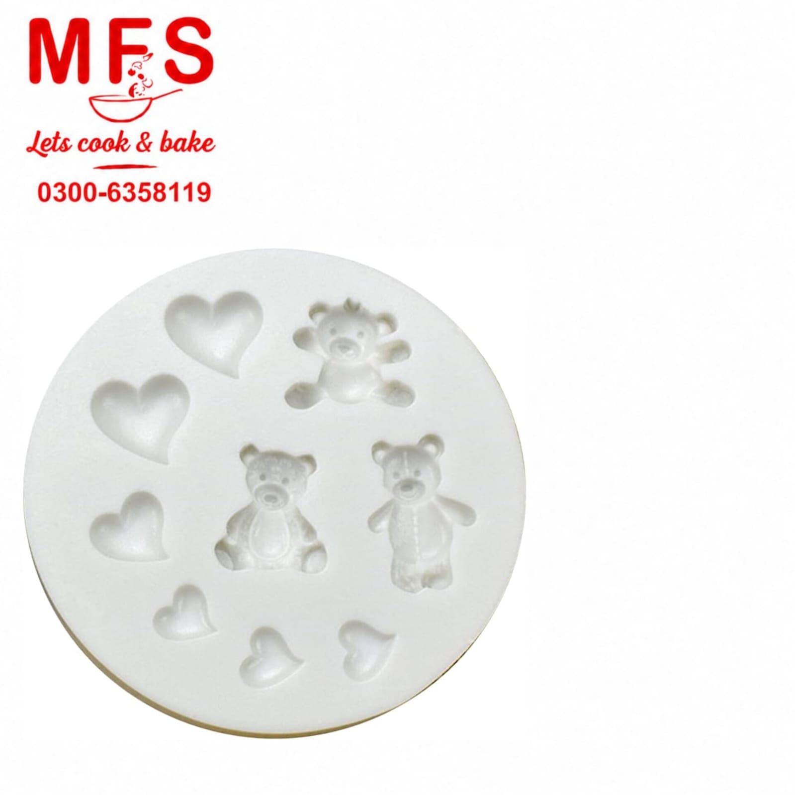 Silicon Bear & Heart mold