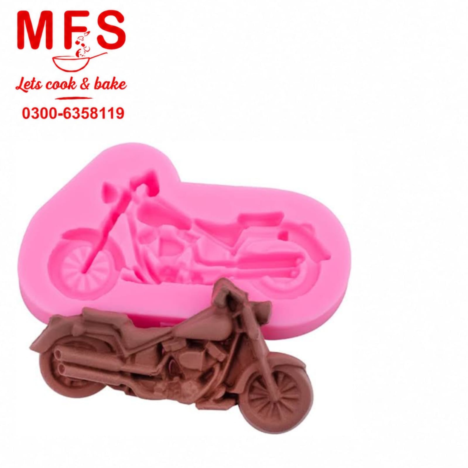 Motorbike Silicone Fondant mold