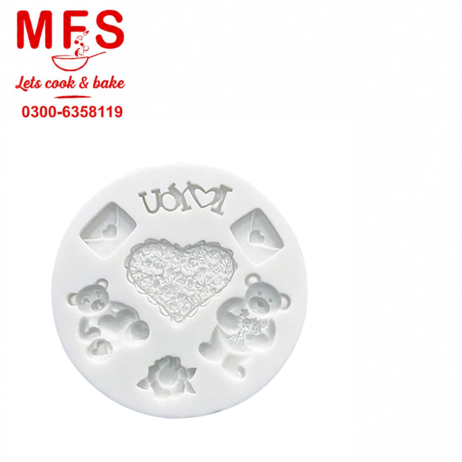 1* Heart * Valentine'S Day Silicone * Mold Cookie Cupcake Chocolate Baking Mold