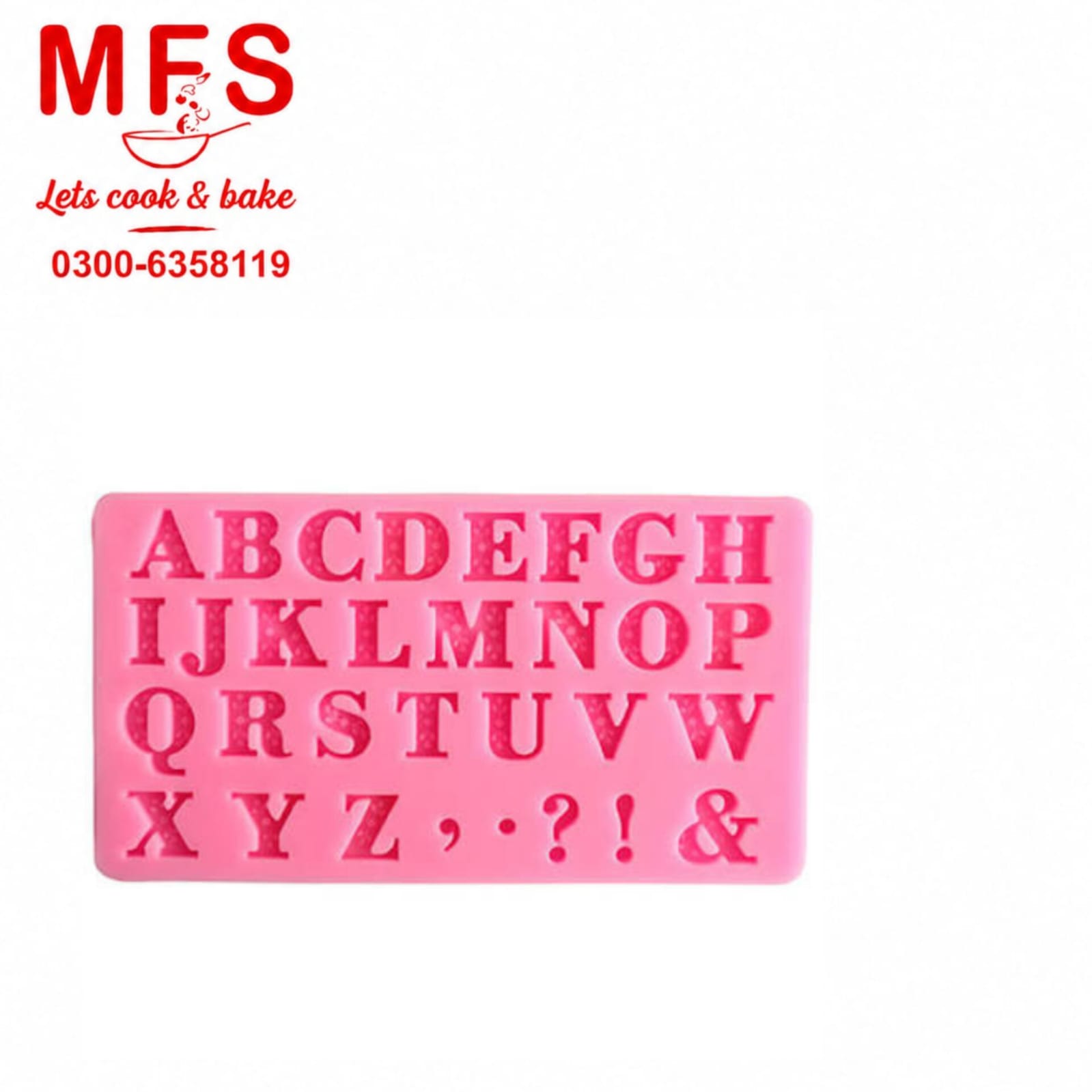 Alphabet & Symbols Silicone Mold
