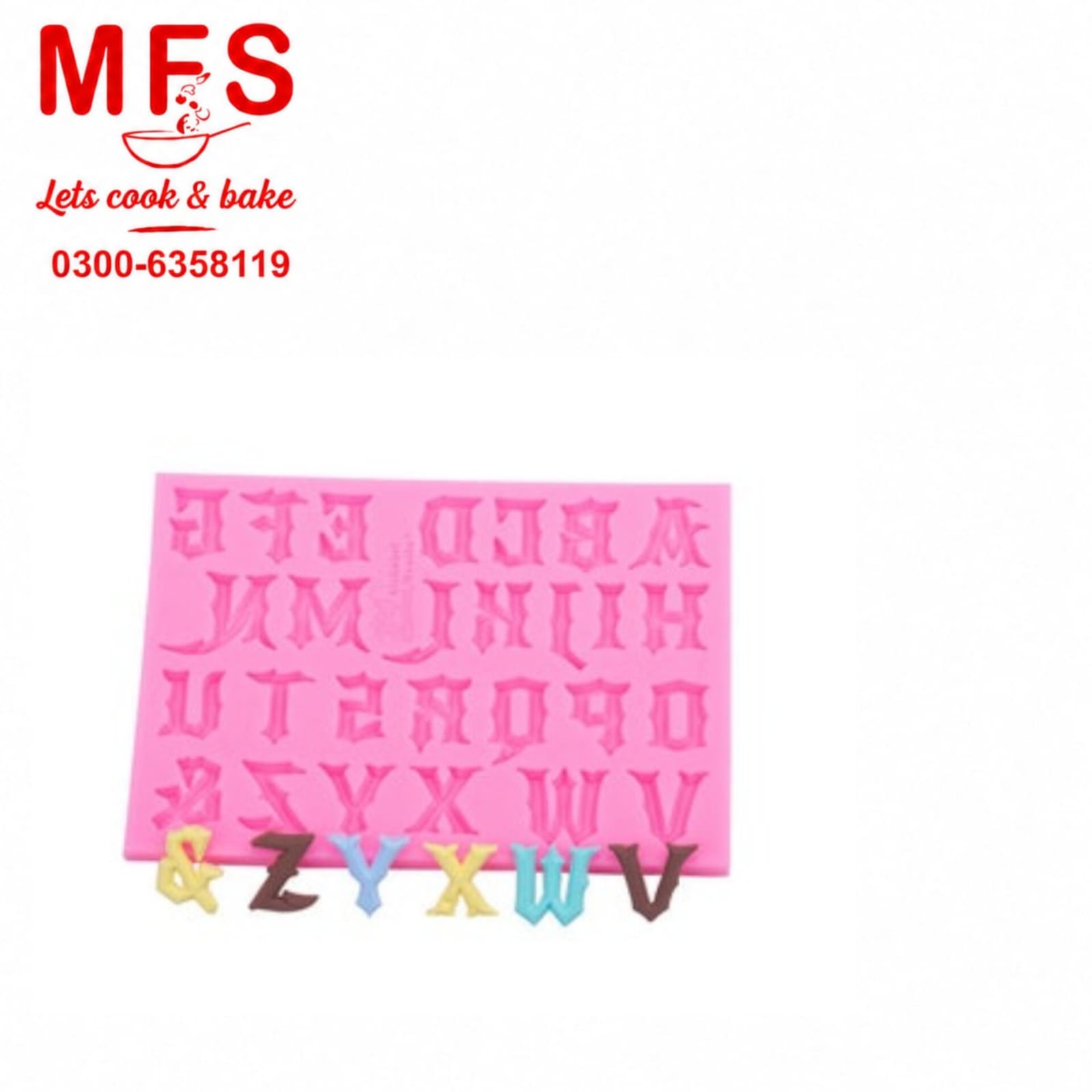 Gothic  Alphabet Letter silicon Mold