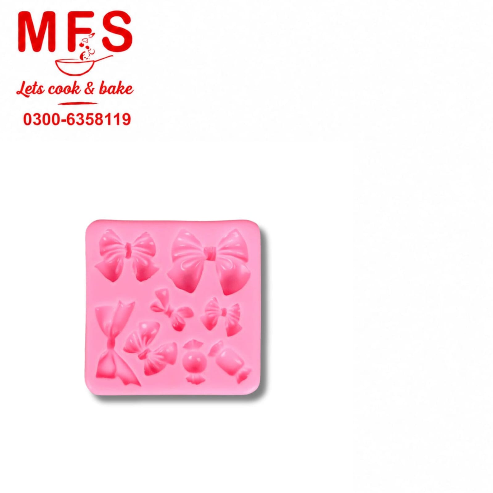 3 Pcs Bow Silicone Mold Fondant Bow Mold