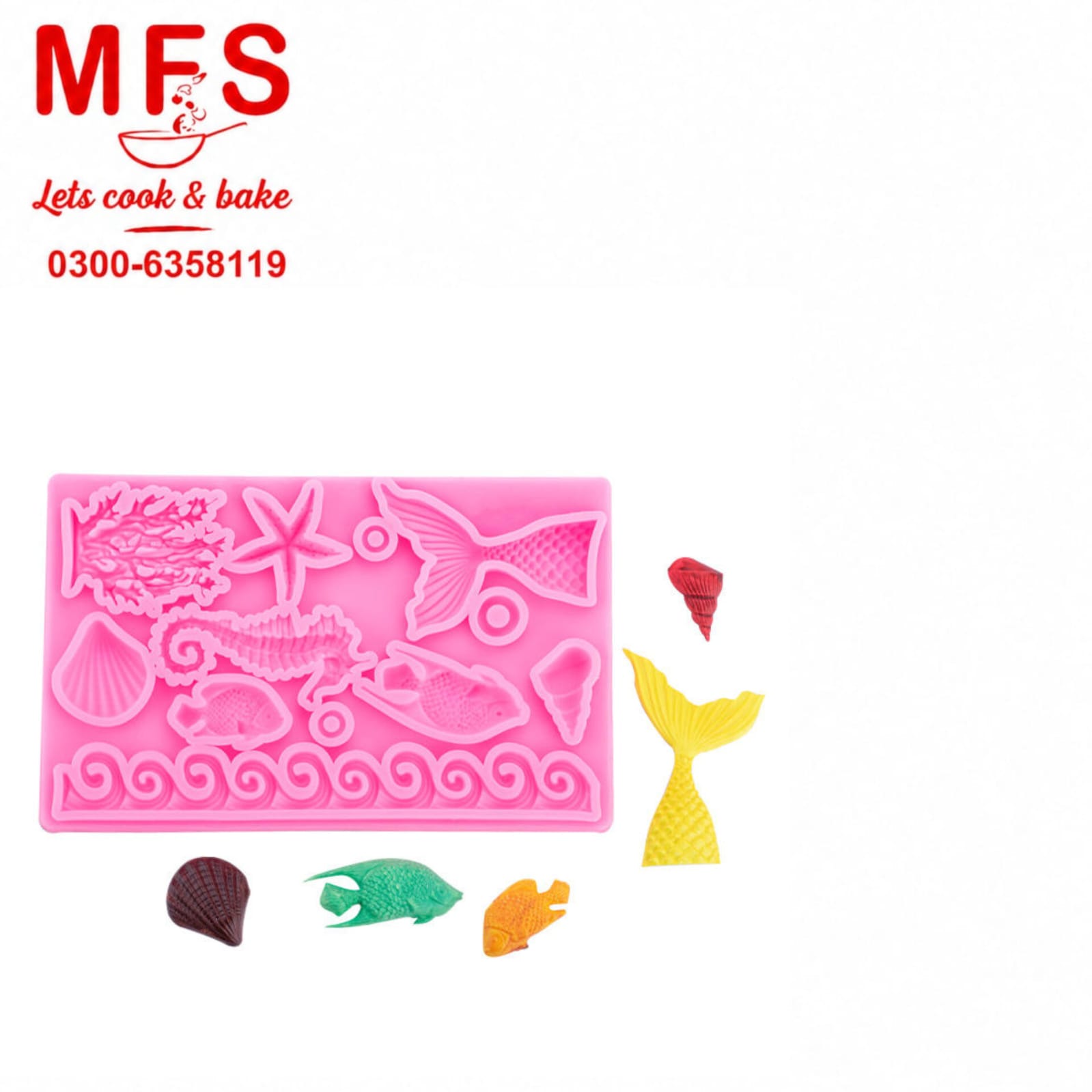 Ocean Sea Theme Silicone Fondant Mold