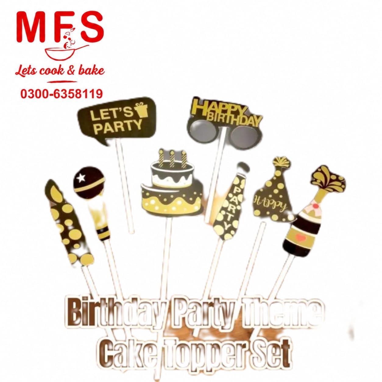 Birthday Theme Cake Topper