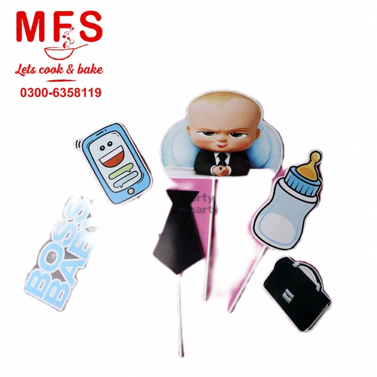Boss Baby Theme Cake Topper