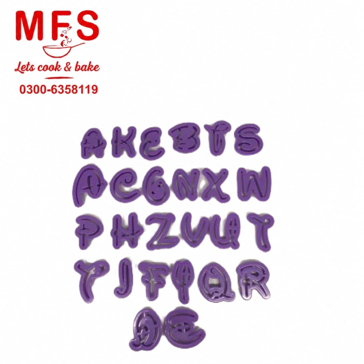 Uppercase Alphabet Cutter 26 Letters