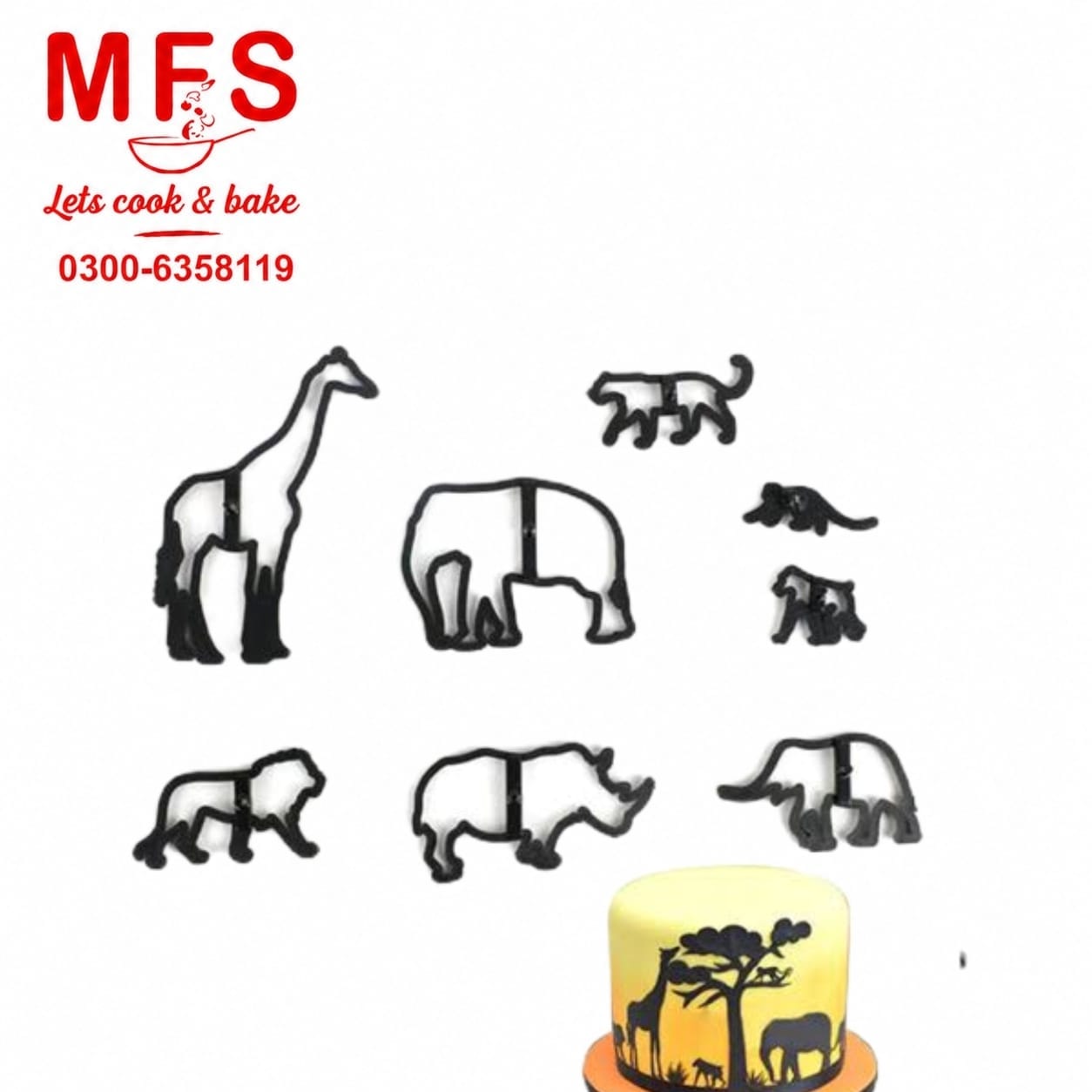 Animal Cutter set 8pcs