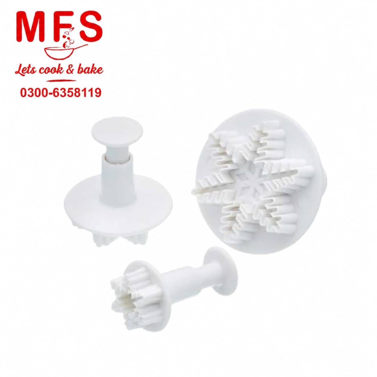 Snowflake Plunger 3pcs Set