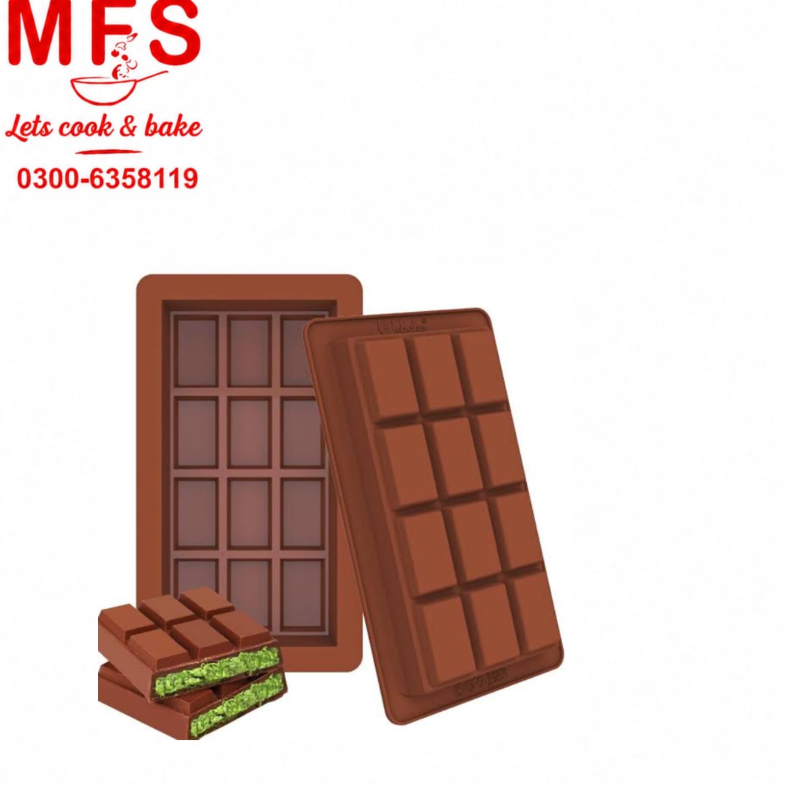 Silicone Standard Kunafa Chocolate Bar Mold