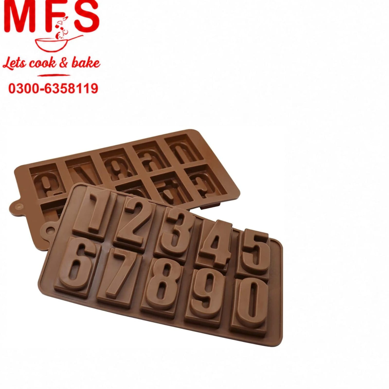 Numbers Silicon Chocolate Mold