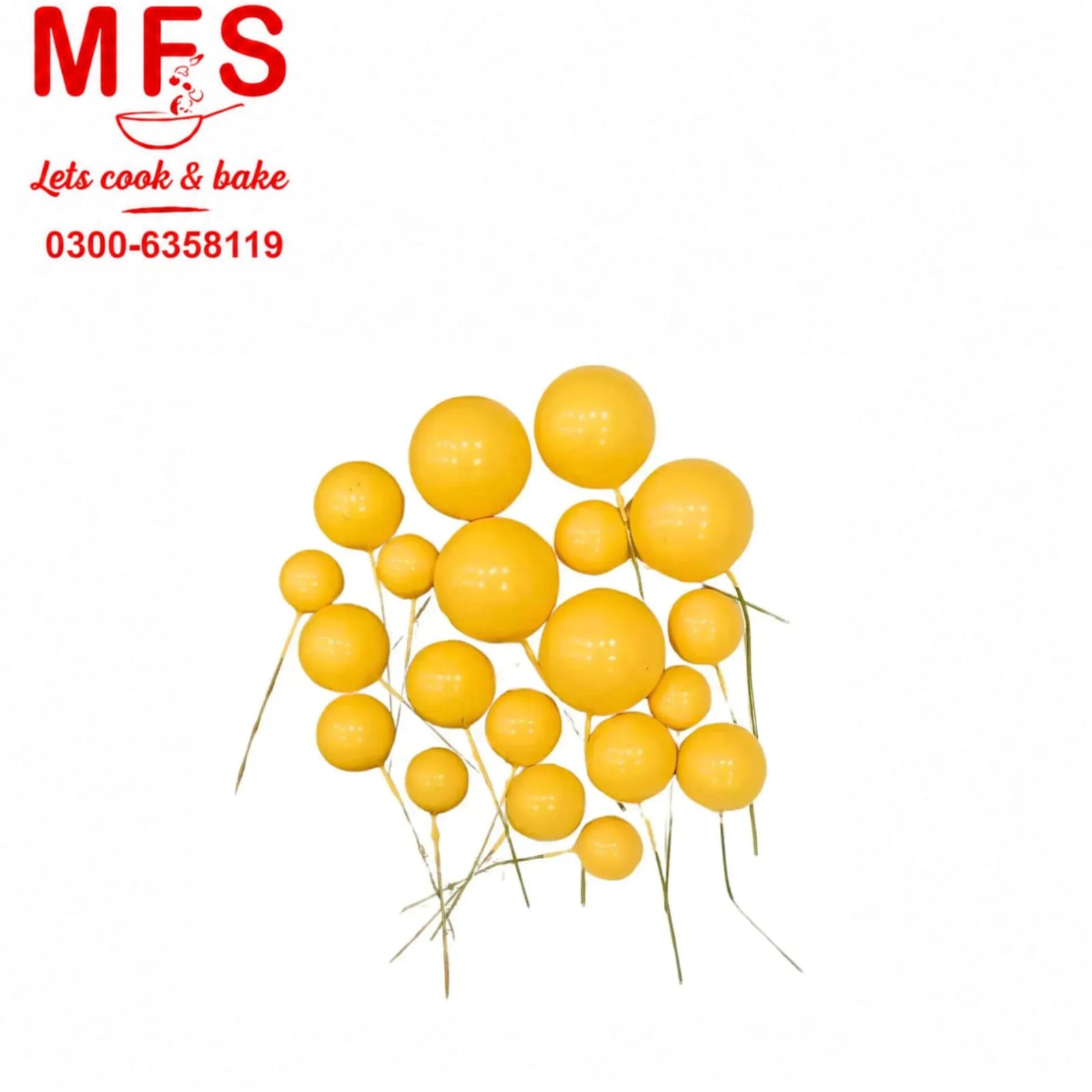 Foam Balls 20 pcs Yellow color