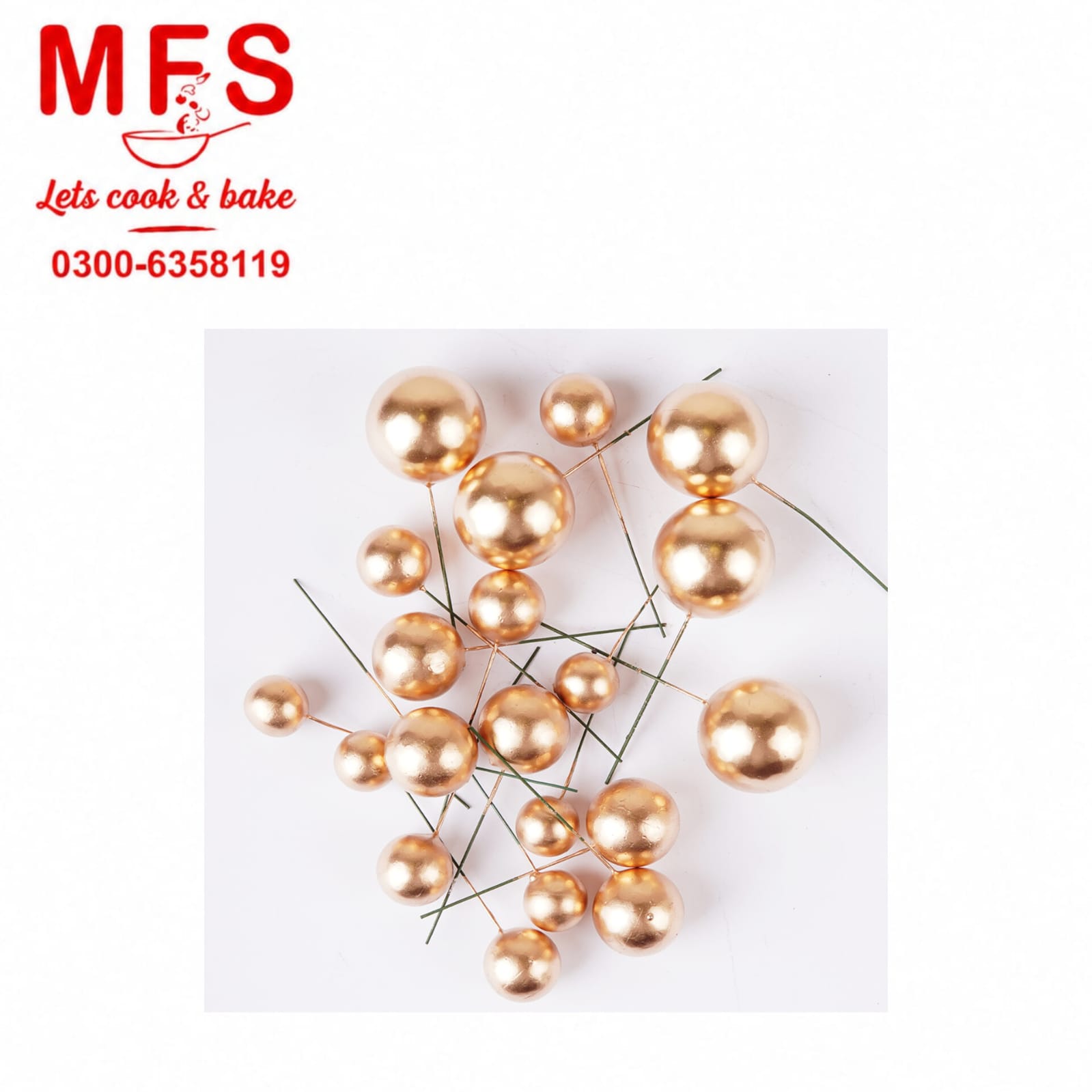 Foam Balls 20pcs Golden Color