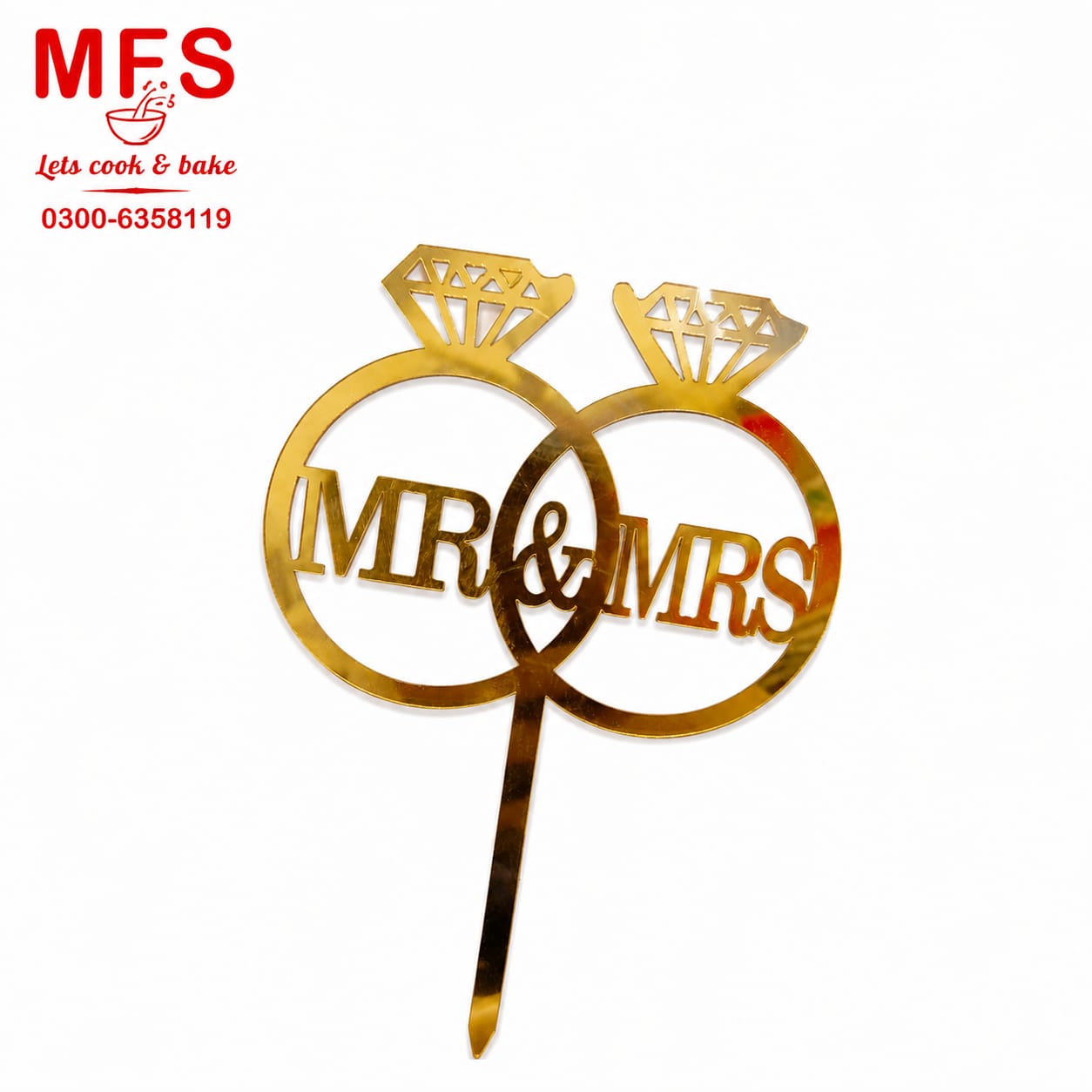 MR&MRS  Cake topper