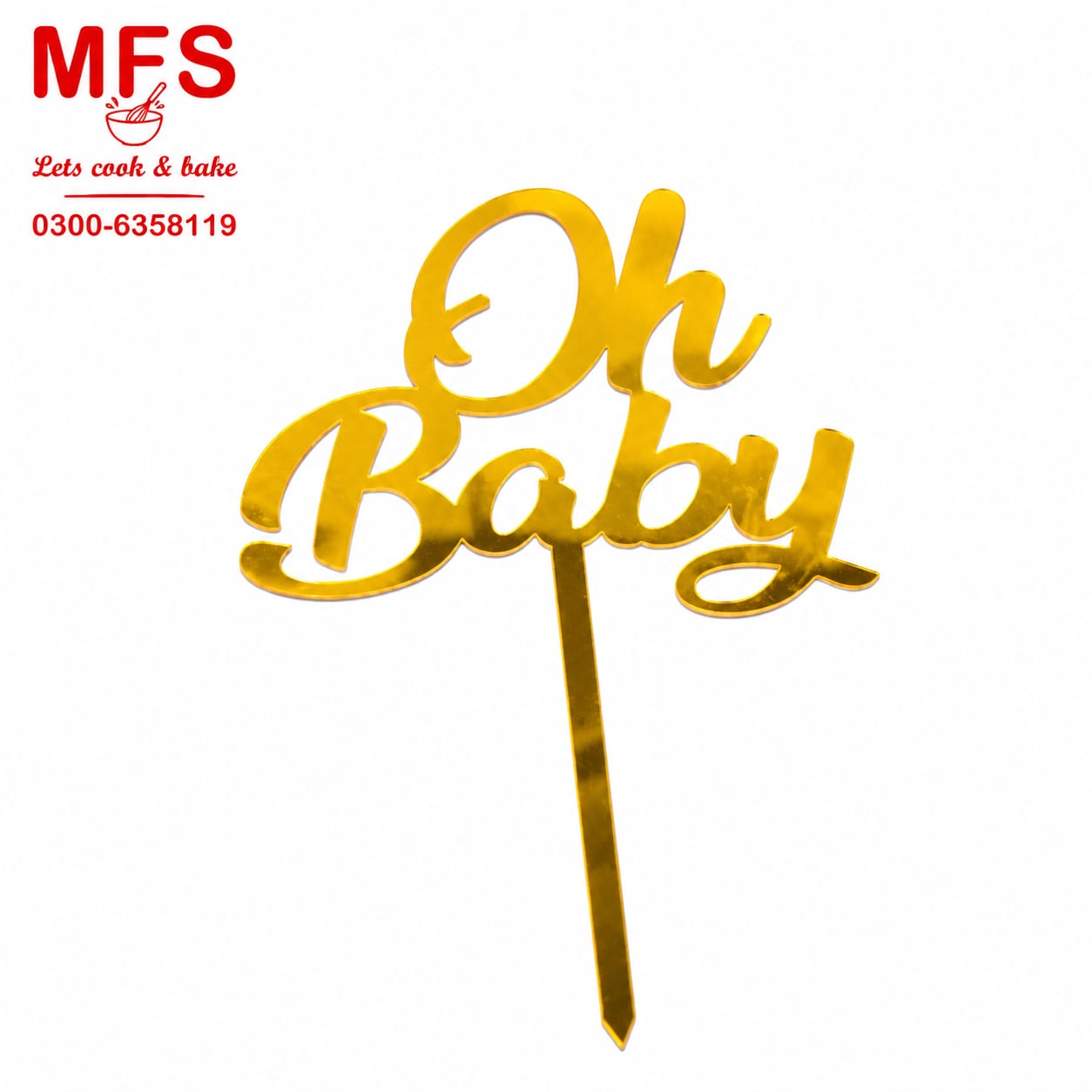 OH BABY CAKE TOPPER