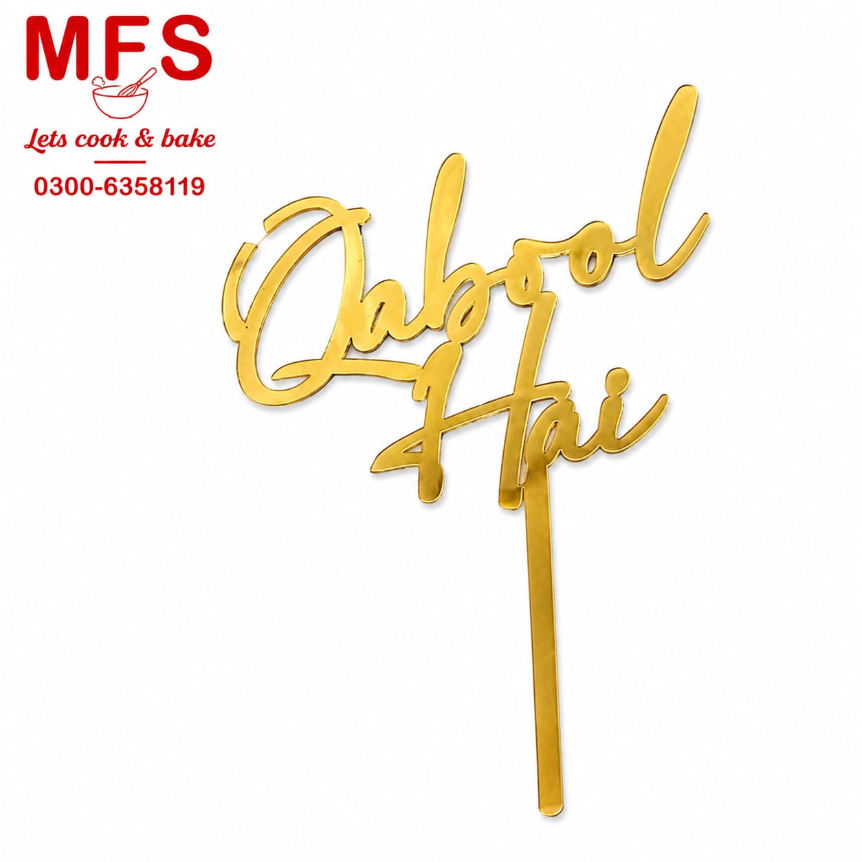 Qabool Hai cake Topper