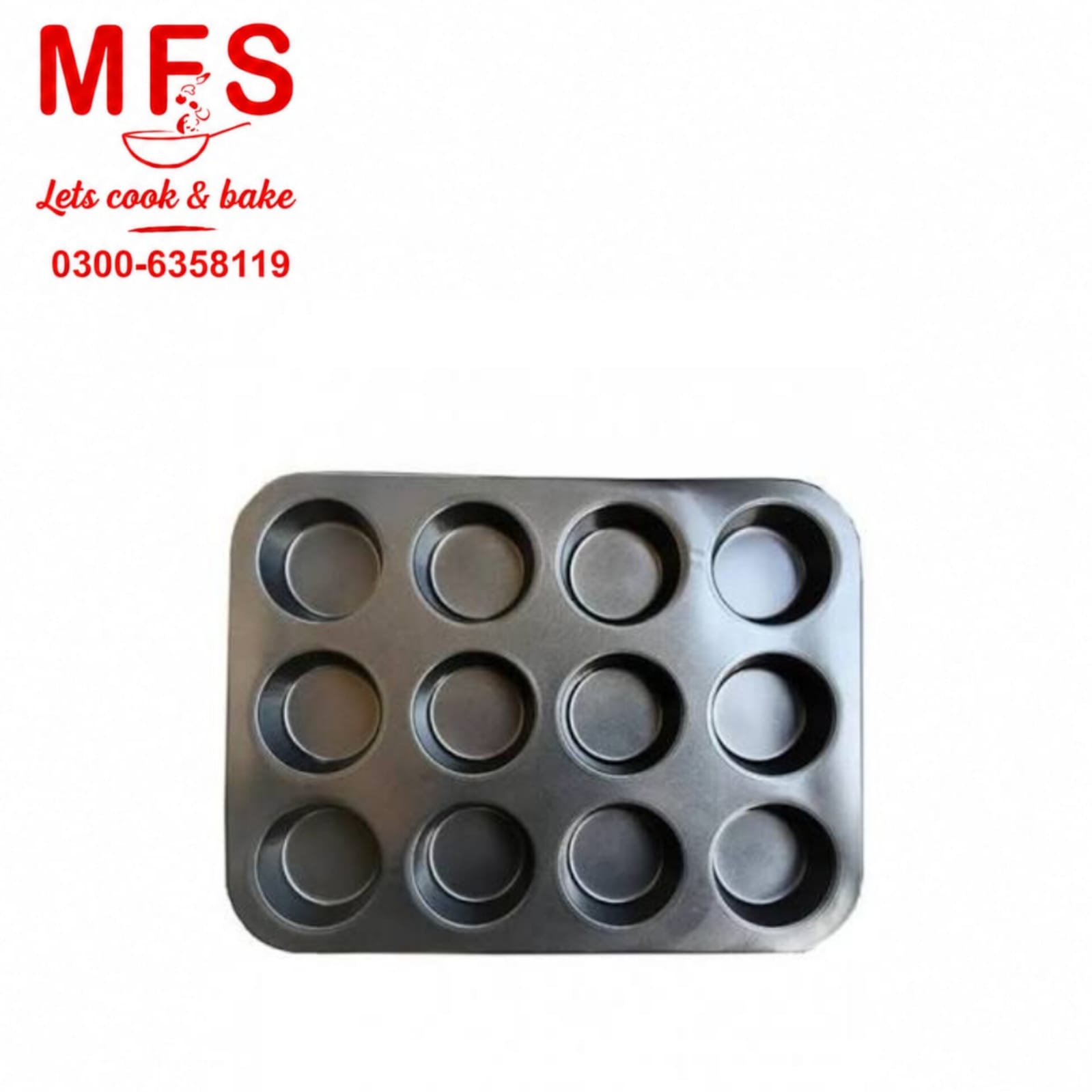Muffins Tray 12 cavity NON STICK
