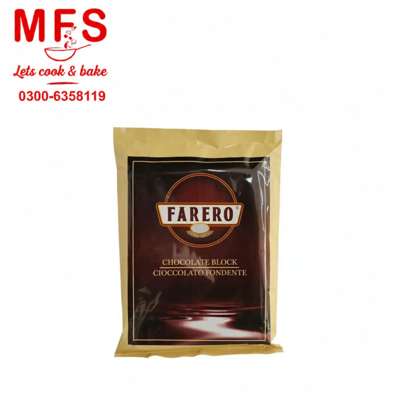 Slab chocolate 1kg Dark Farero