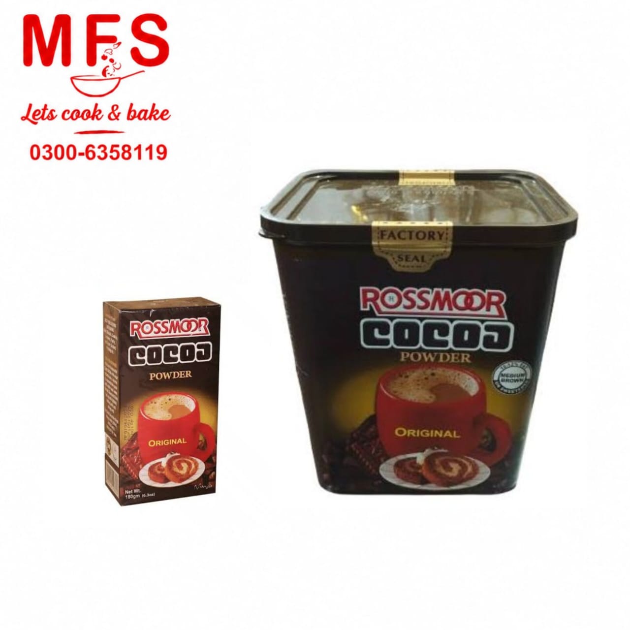 Rossmoor Cocoa Powder, a premium-quality