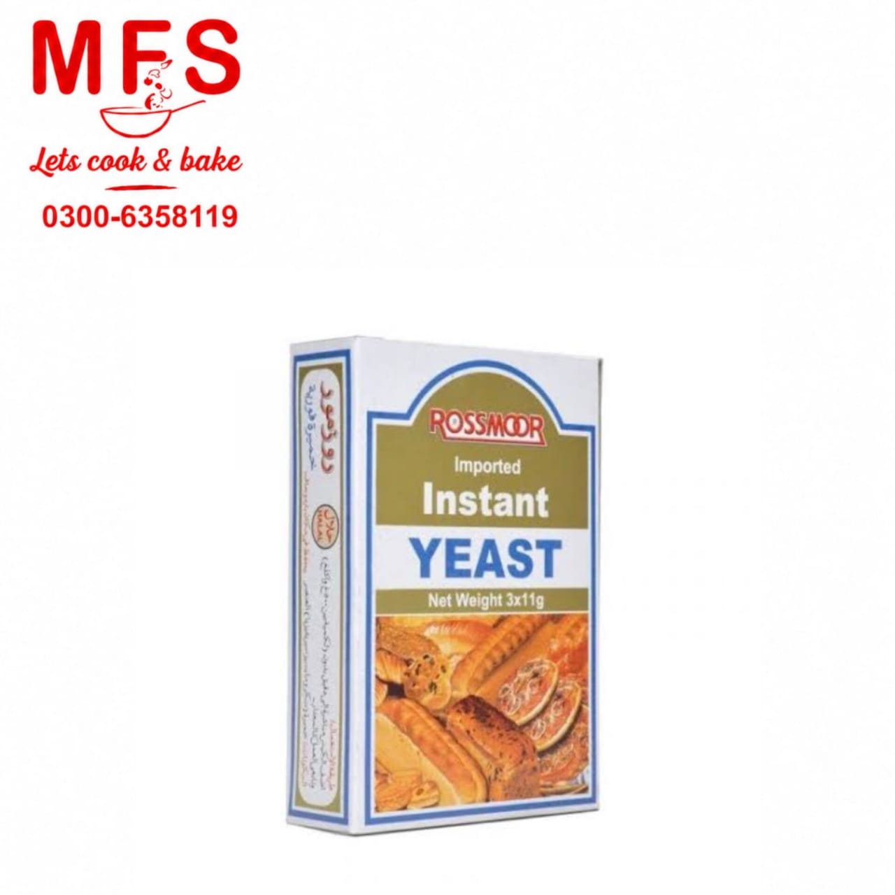 Rossmoor Instant Yeast 11gm  sachet