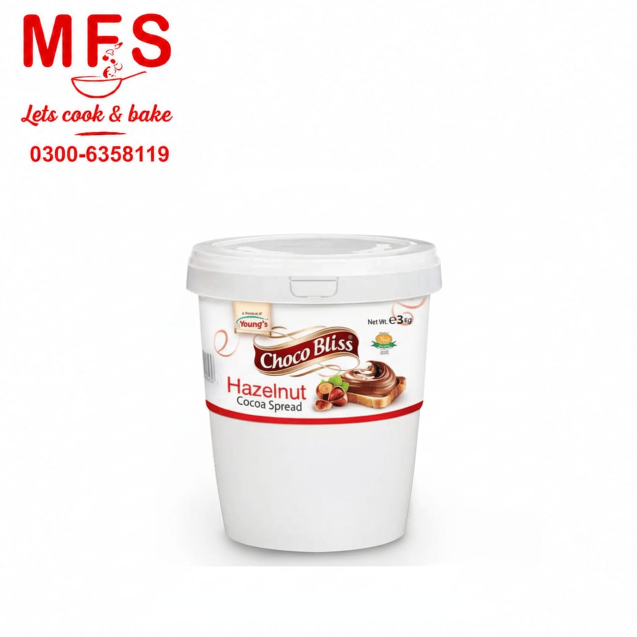 Young's Choco Bliss Hazelnut Cocoa Spread 3kg bucket