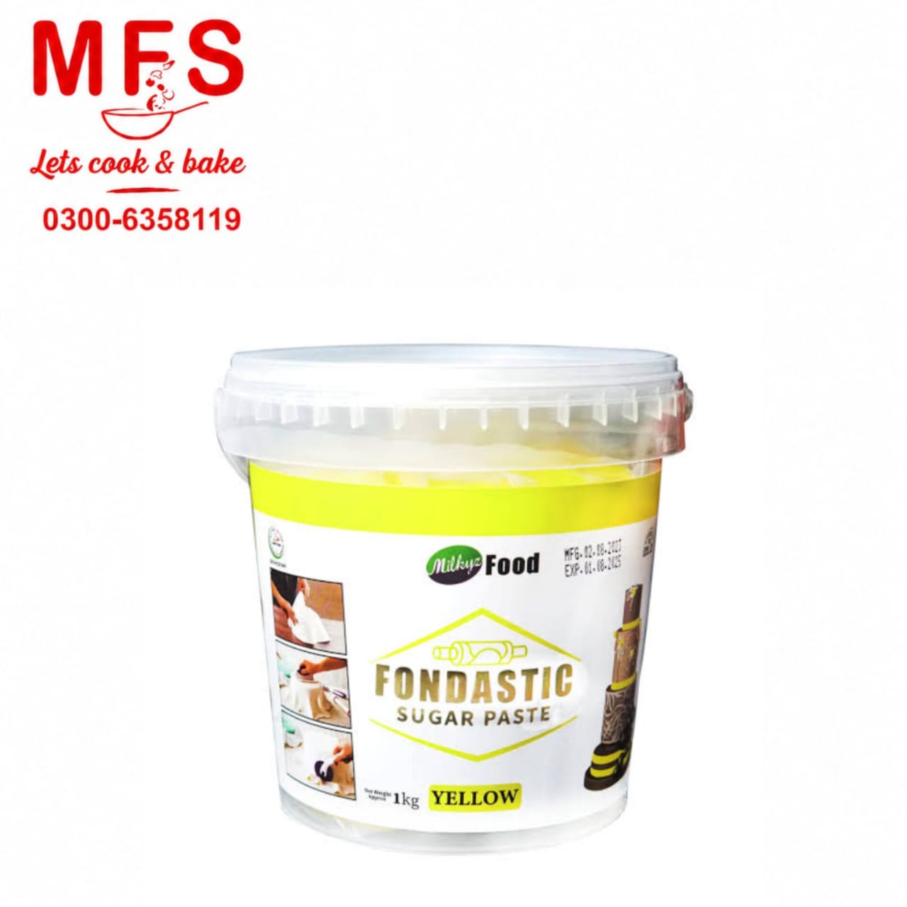 Milkyz Food  Fondastic  yellow 1kg
