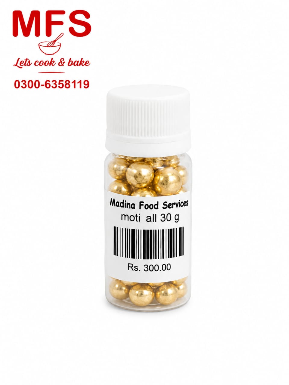golden edible pearls 6mm Round