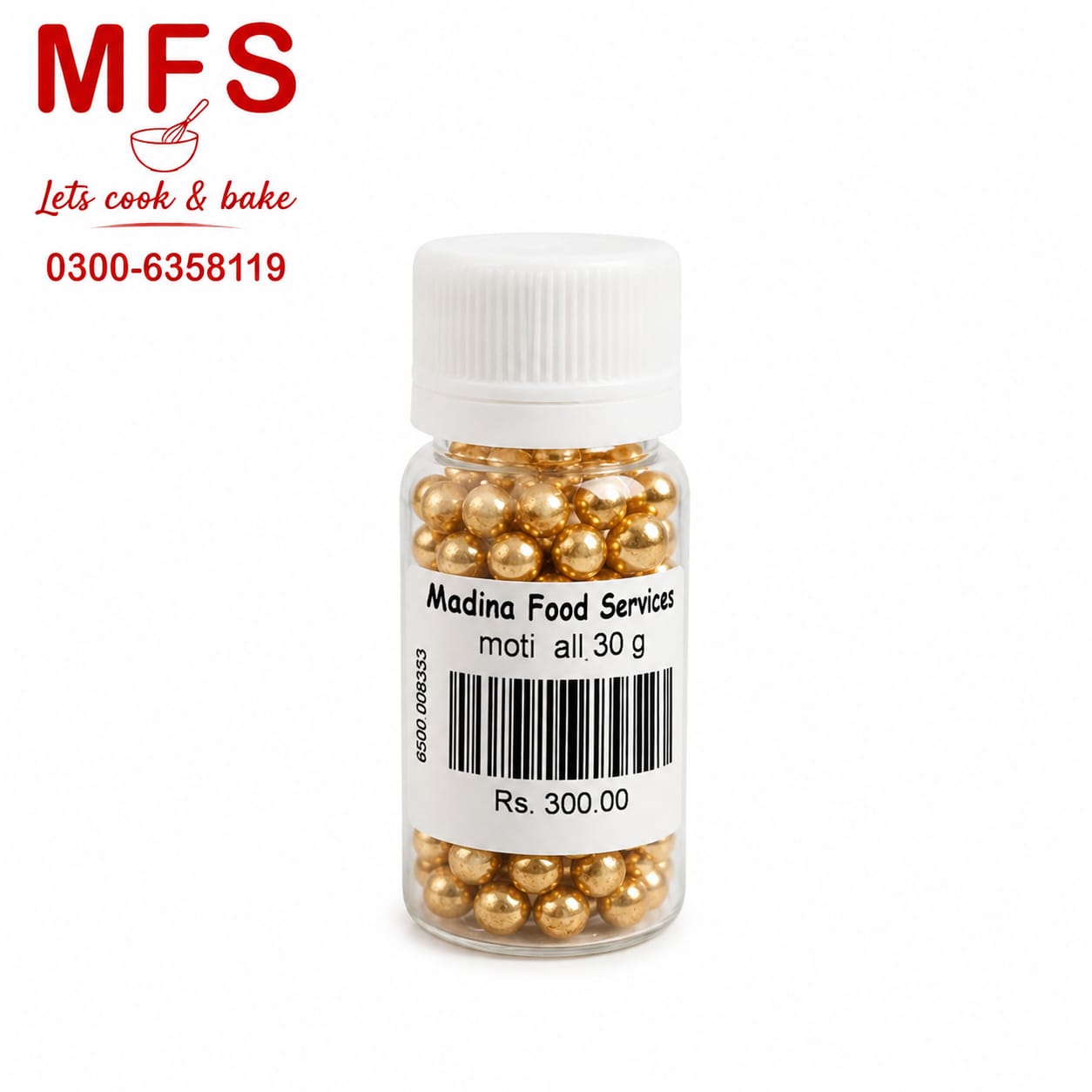Sprinkles - Golden Pearls Small 30gm