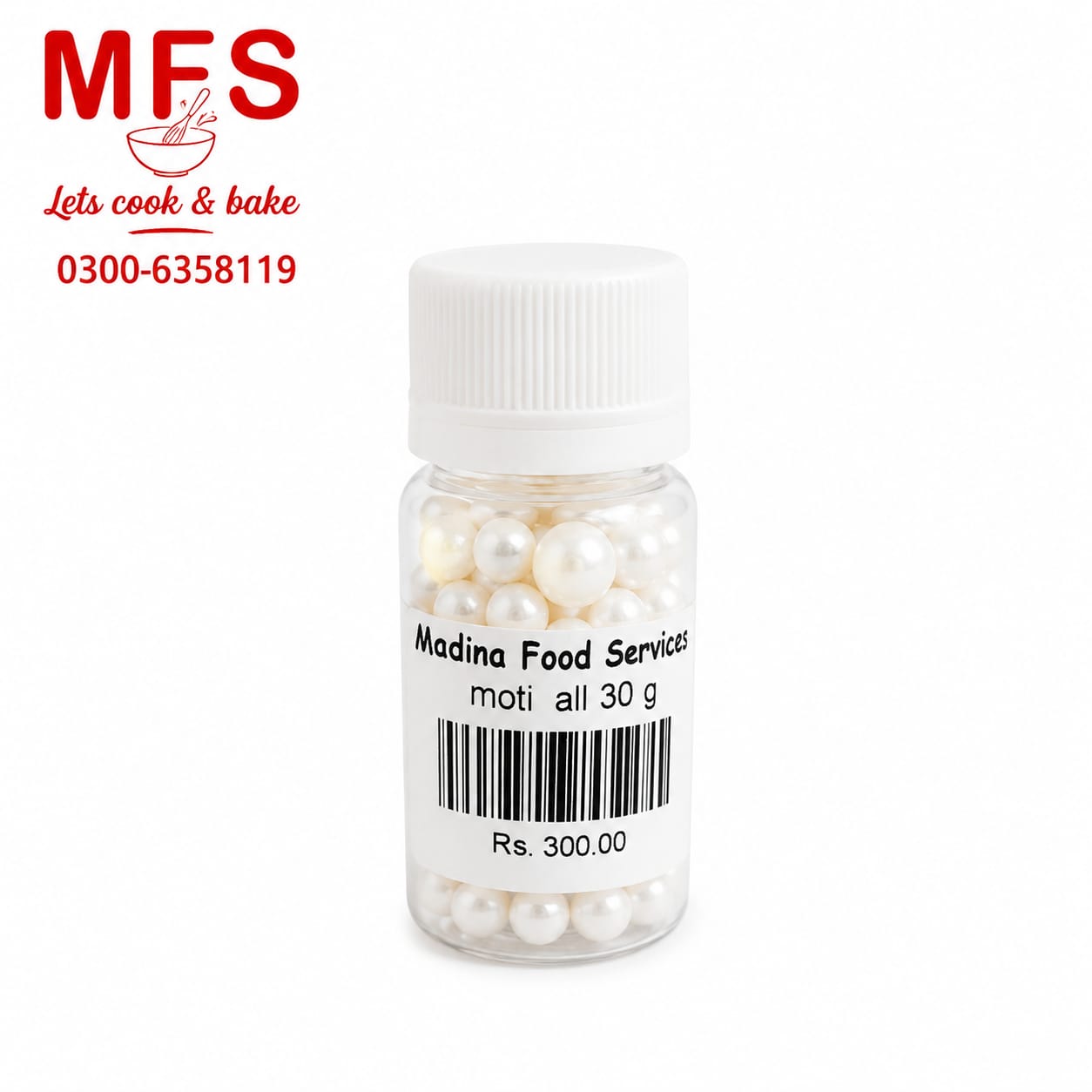 Pearl White Balls Pearls Sprinkles 6mm