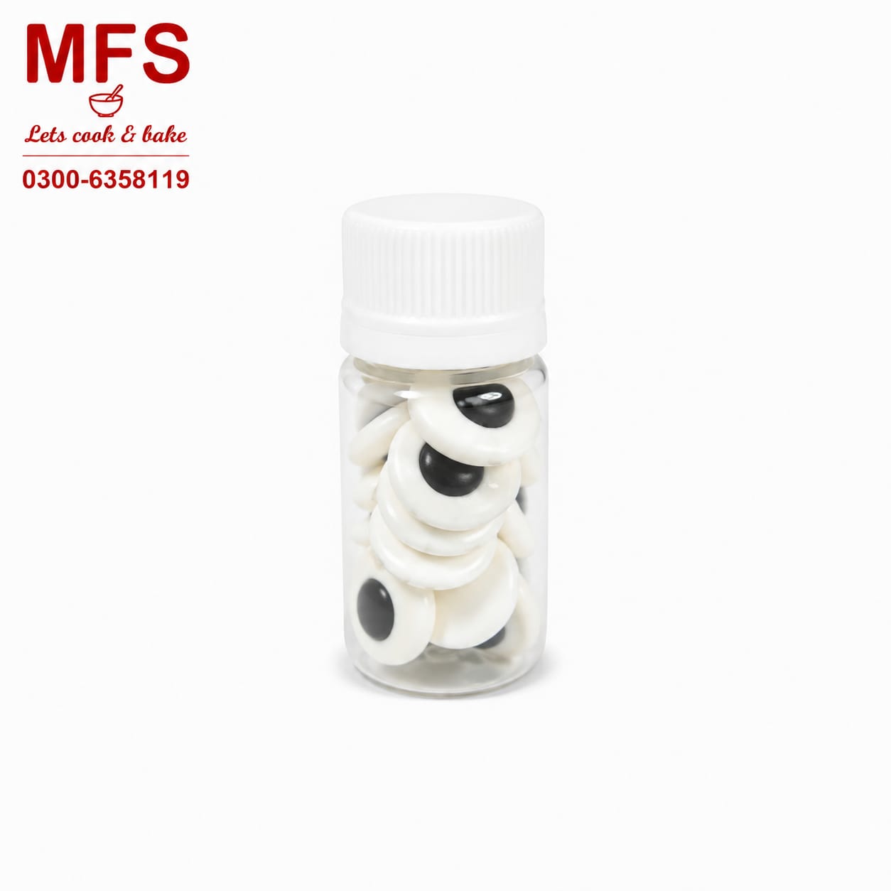 Sprinkles White & Black eyes  30gm Large Size