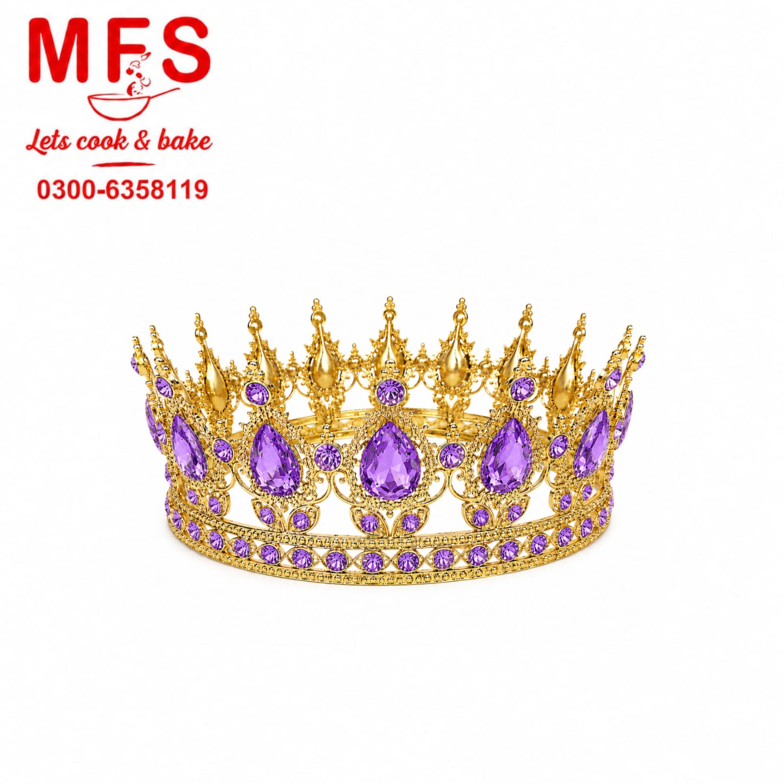Striking Purple Crown PNG Transparent