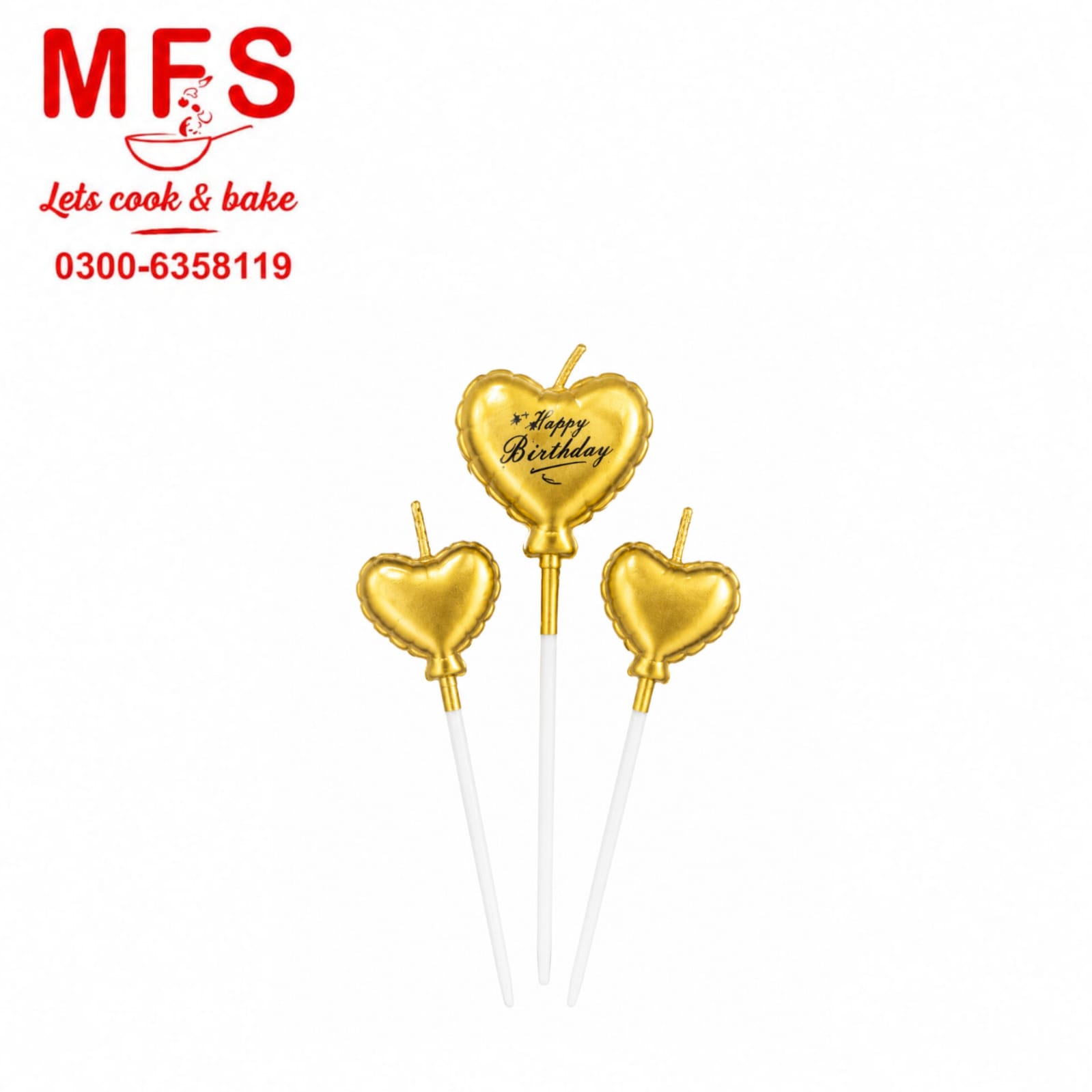 3pcs metallic Round  shaped candle