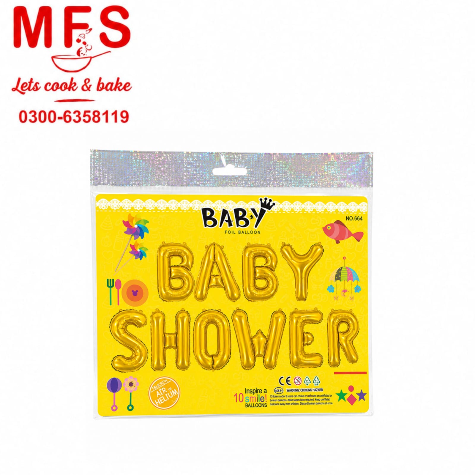 Baby Shower Foil Balloons Alphabets Banner For Decoration