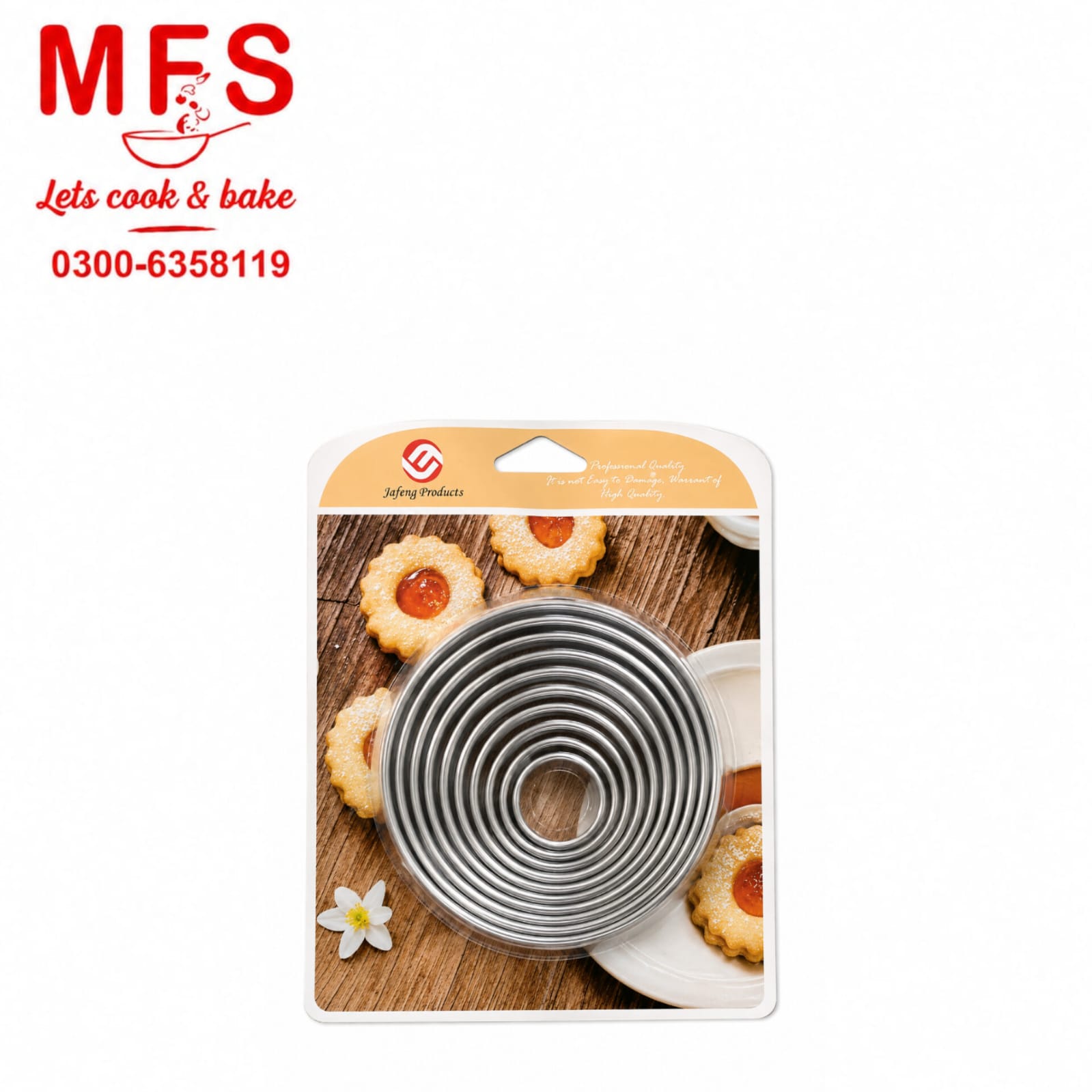 Round Biscuit Cutter Stainless Steel 11Pcs Set