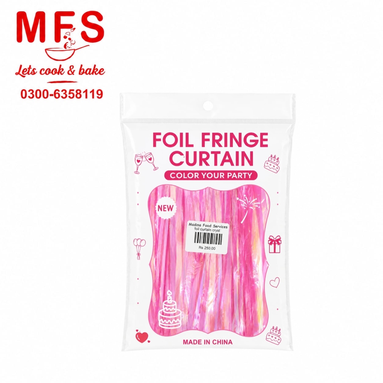 Foil Curtains Rainbow  Best for Back Drop Wall Decoration
