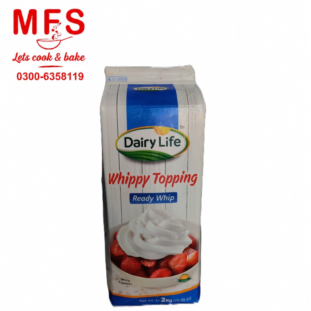 whipping Cream 2kg Dairy Life Youngs