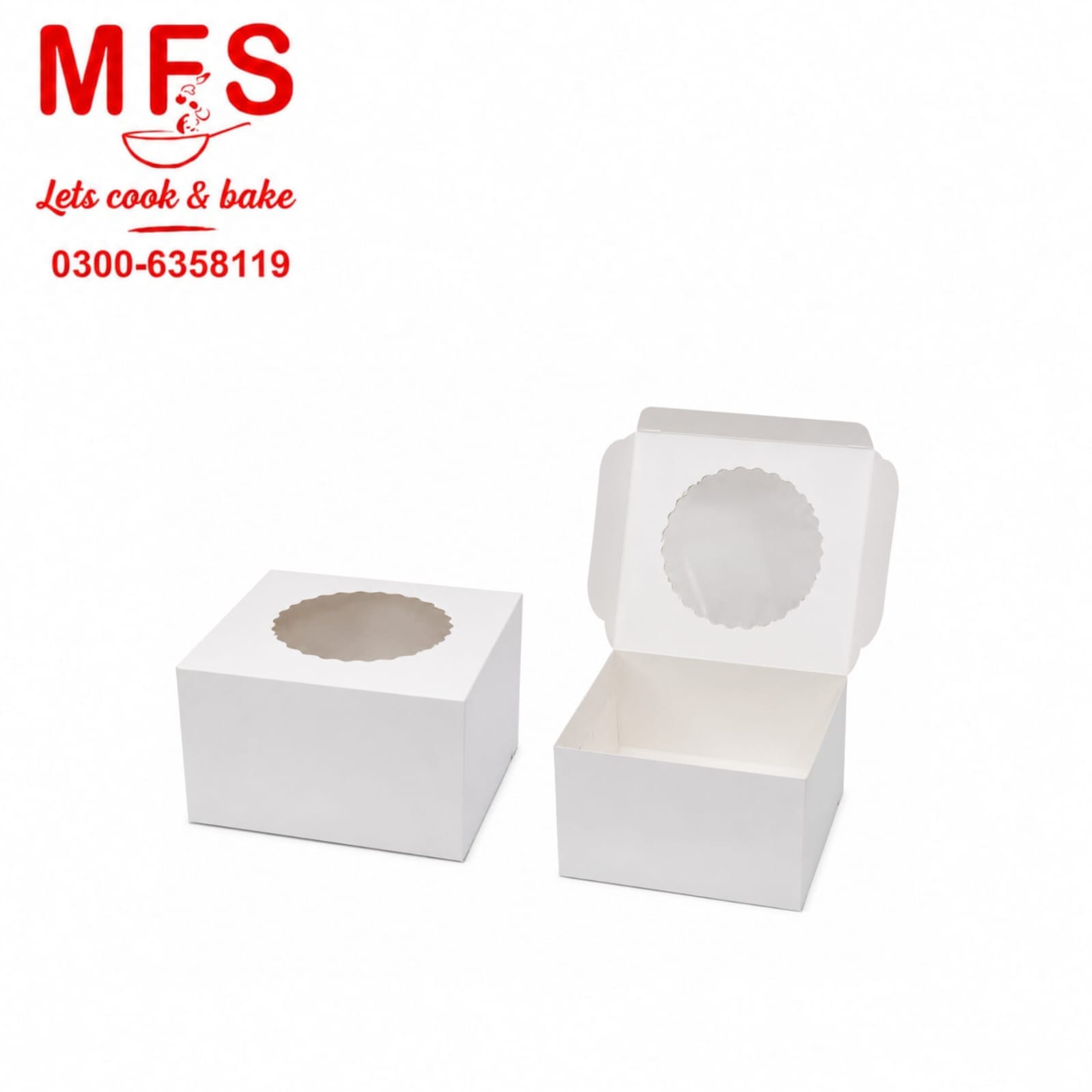 6*6*6 Window Cake Box