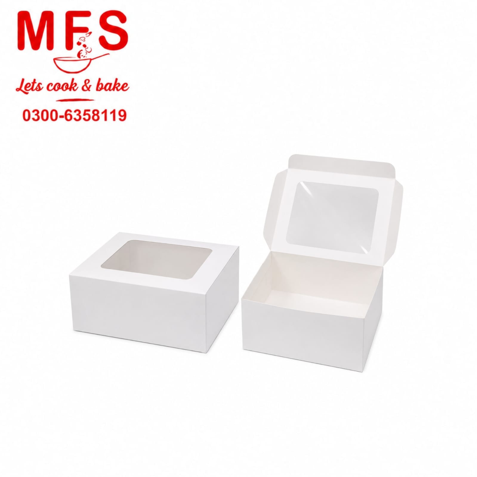 8*8*4 window Cake box