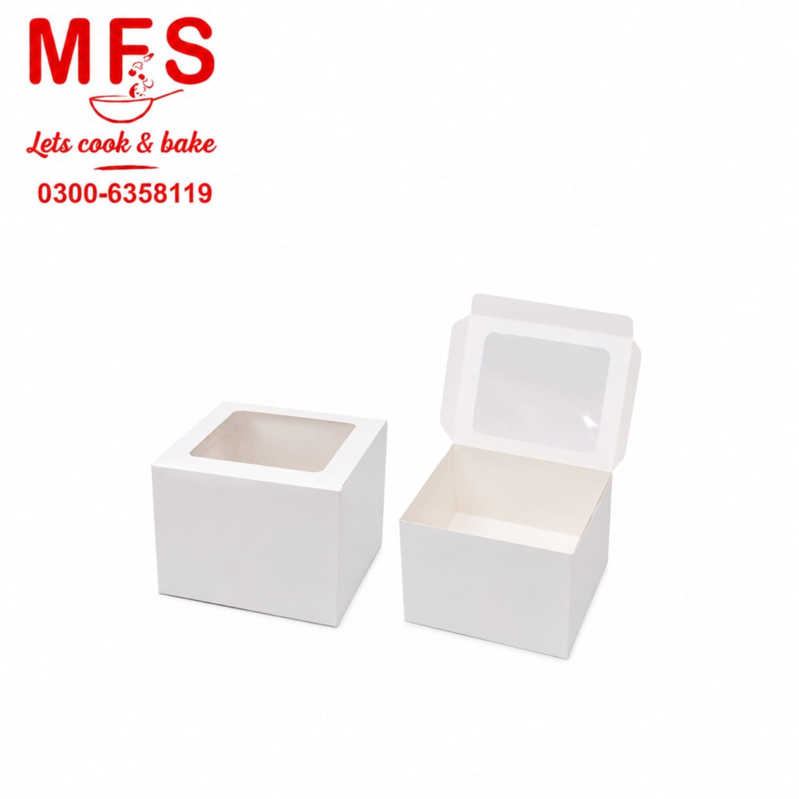 8*8*6 window cake box