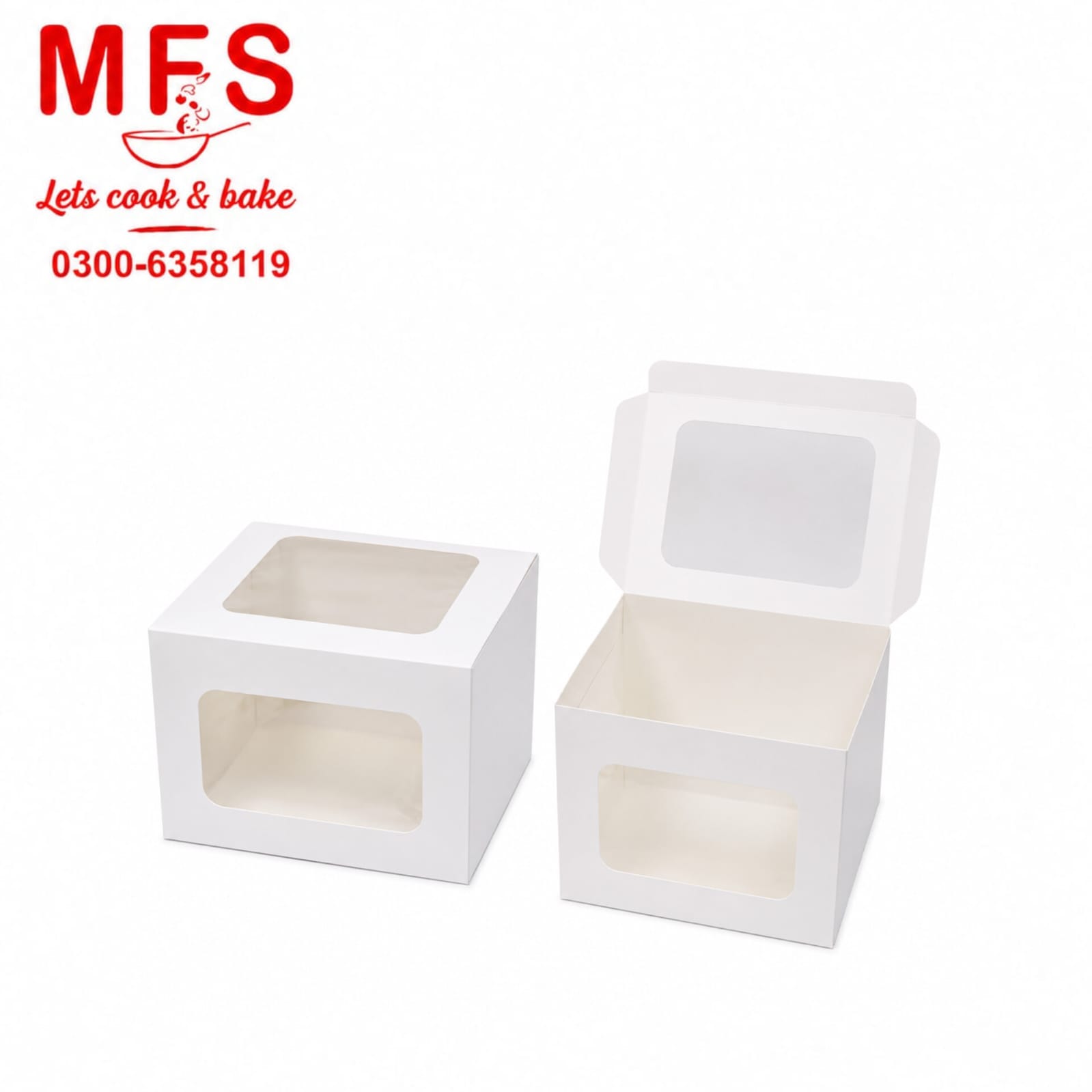 8*8*8 window cake box