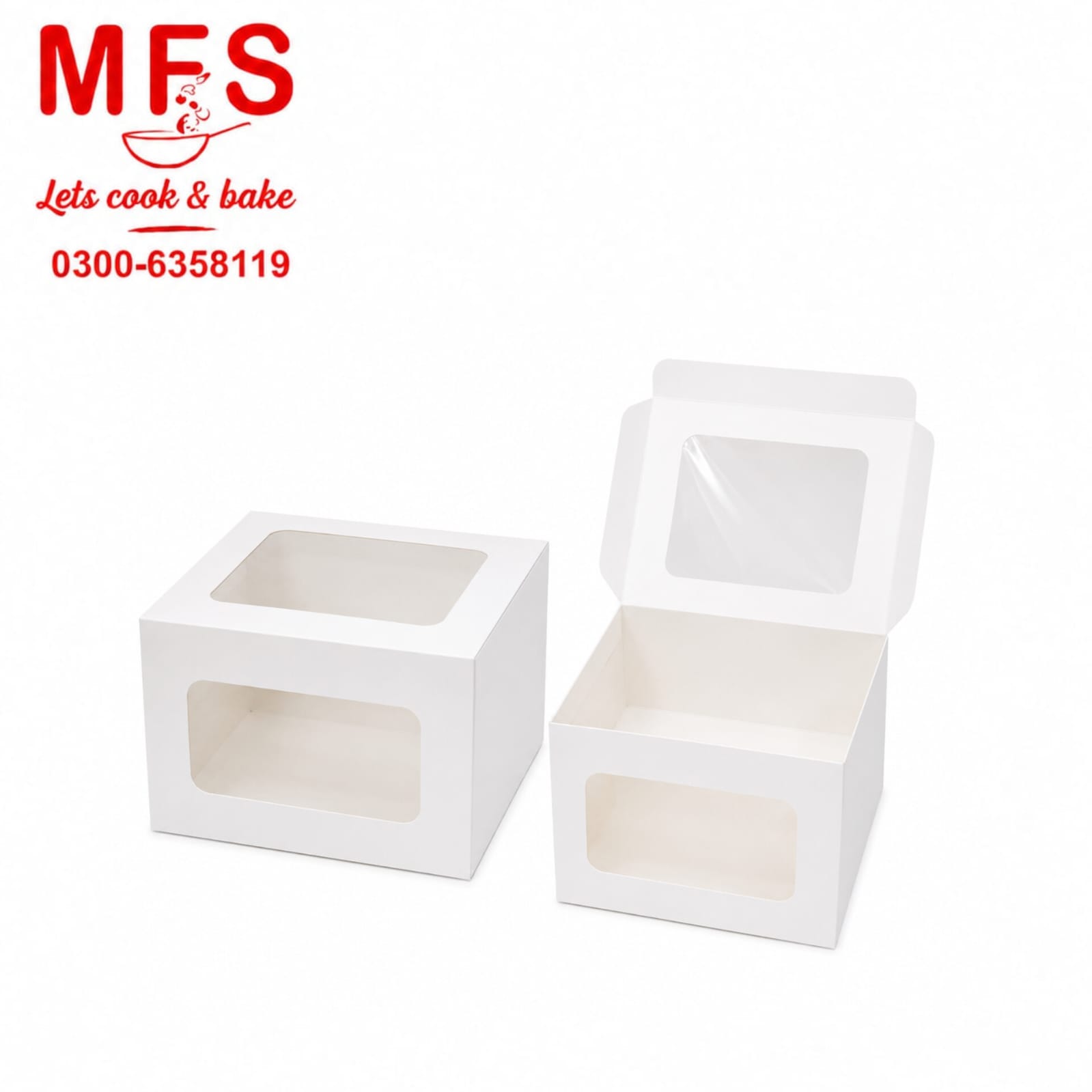 9*9*6 Window Cake Box