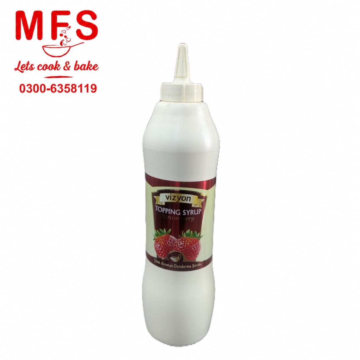 Vizyon Strawberry Topping Syrup 1kg