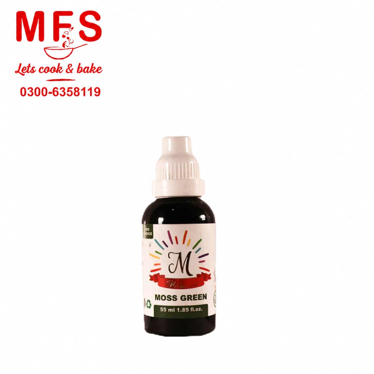 f Millennium Moss Green Icing Gel/Liquid Food 55ml