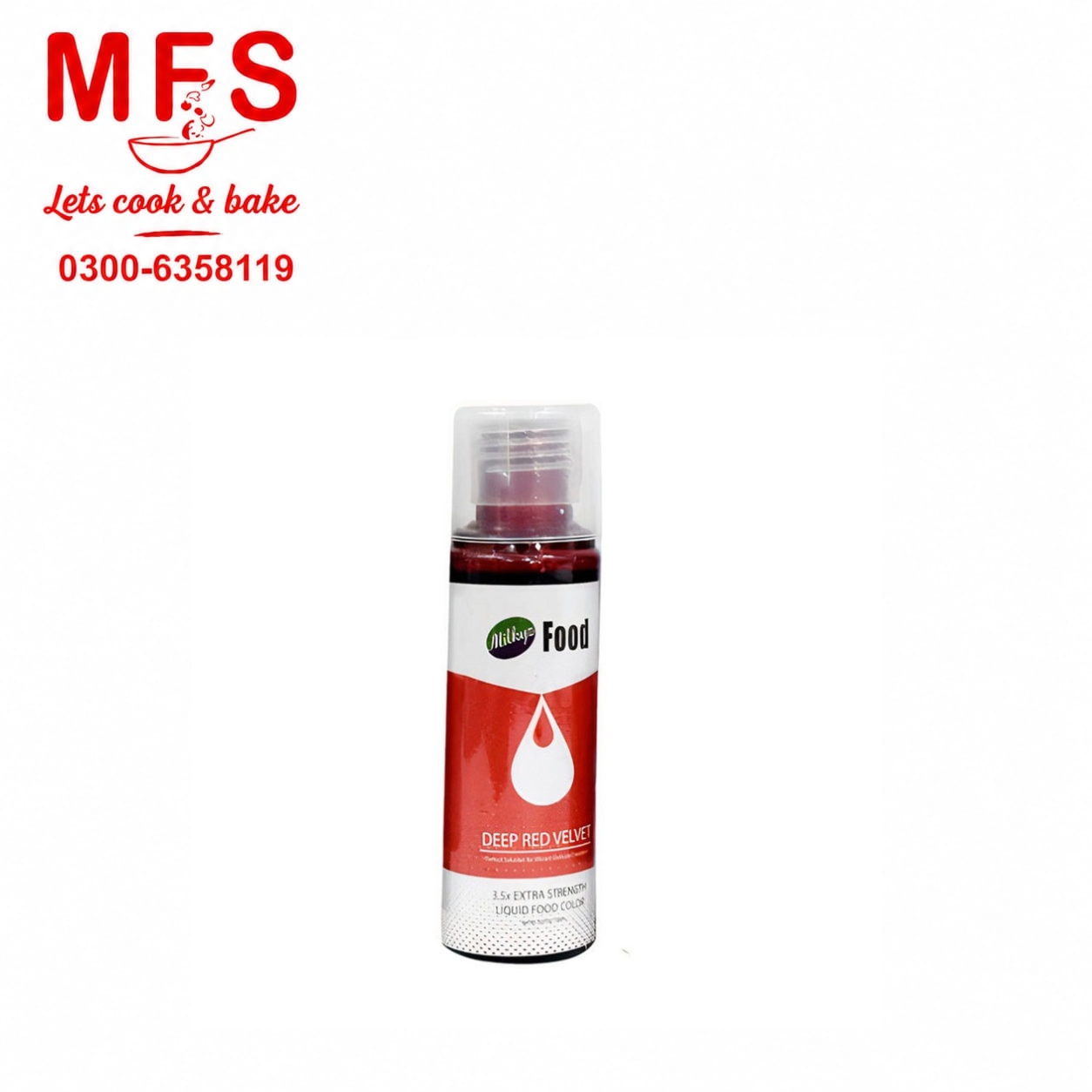 Milkyz Food Liquid Food Color Deep Red Velvet 120ML Bottle