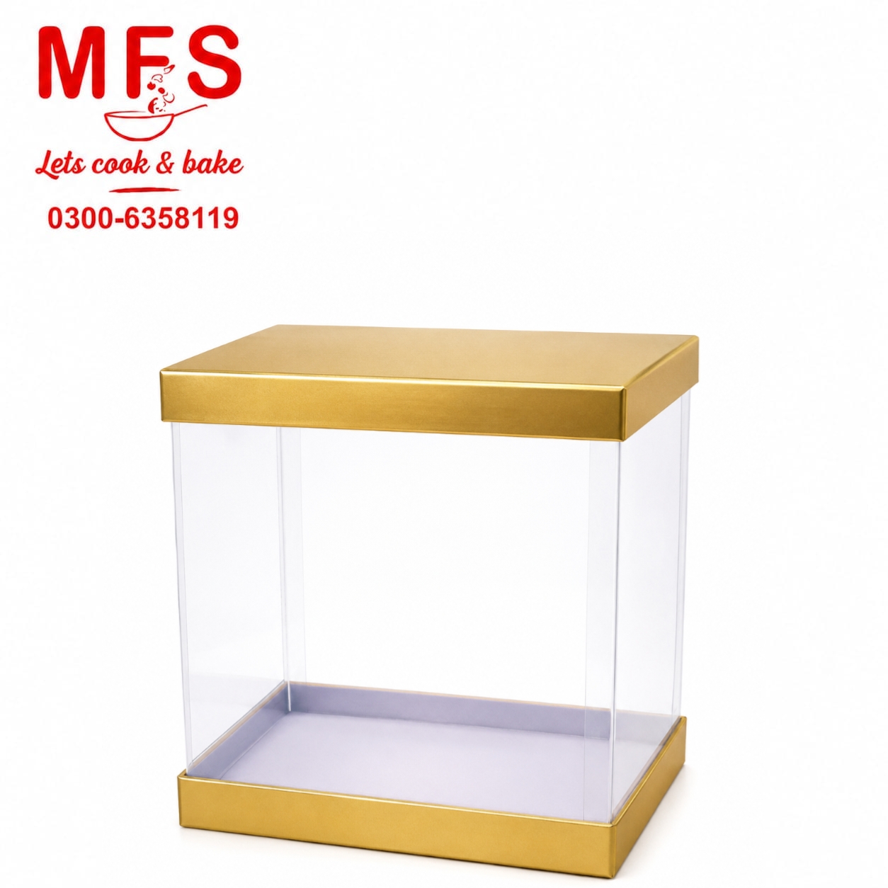 Transparent Gift Box for cakes and Gifts 12*12*12 Inches