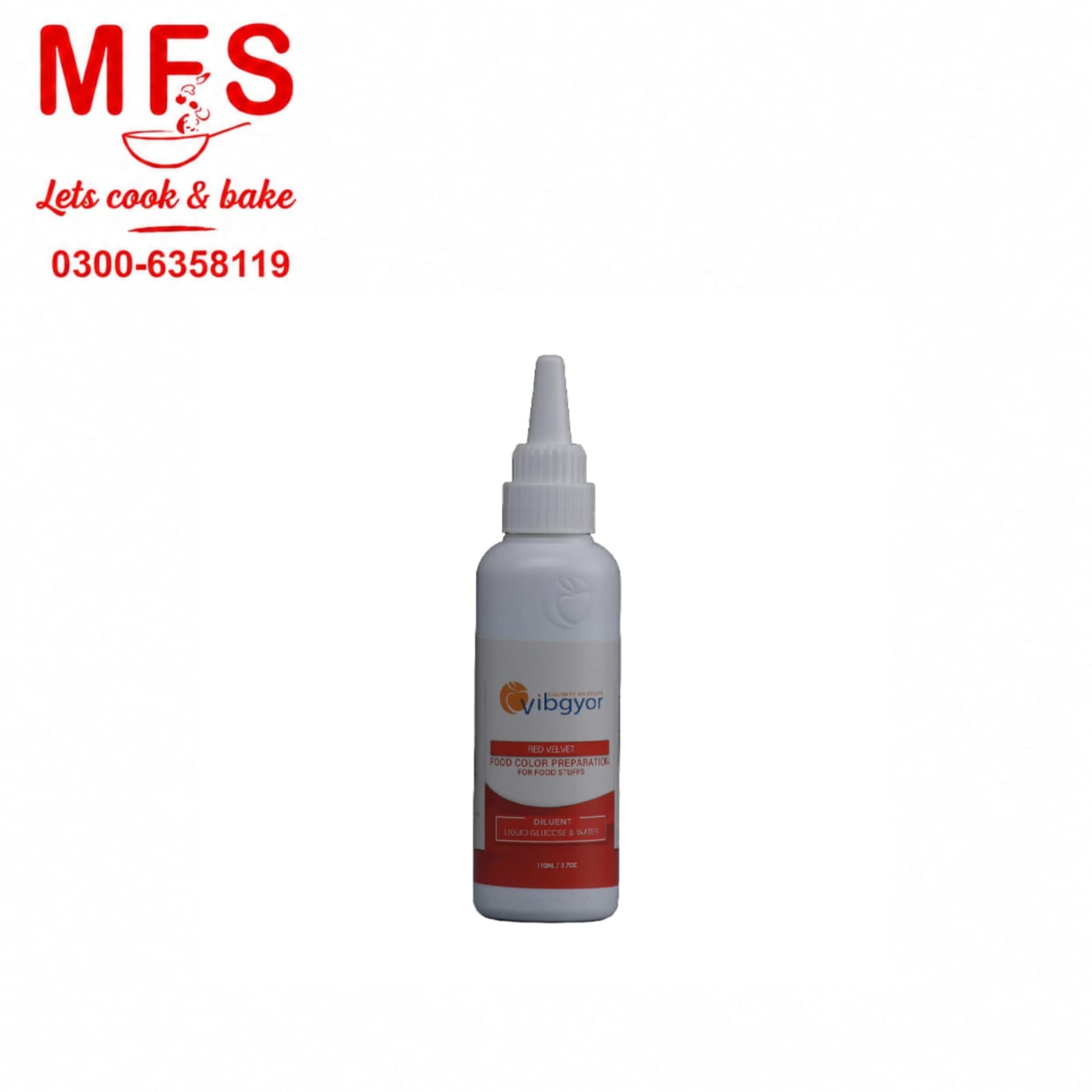 Red color 110ml Vibgyor