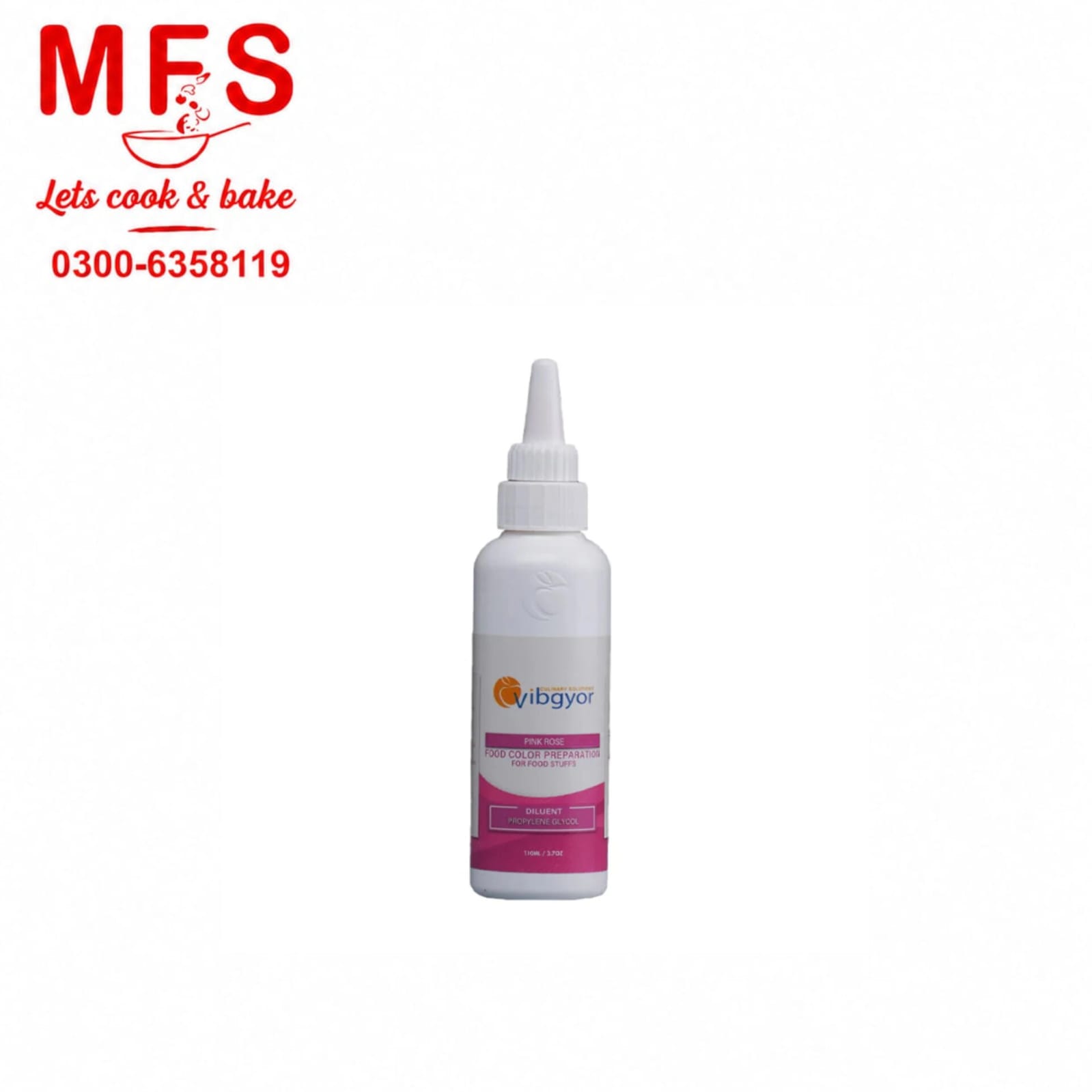 pink food color 110ml Vibgyor