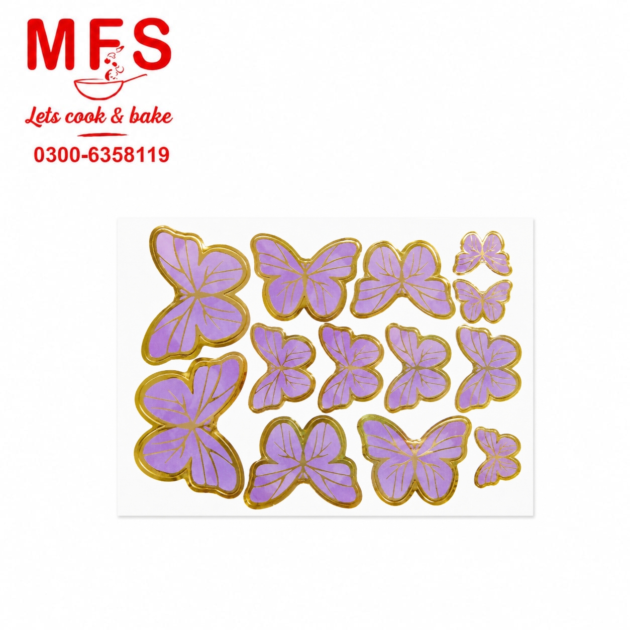 Purple Butterfly 13pcs set